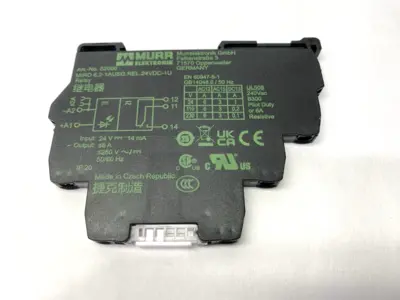 USED MURR ELEKTRONIK OUTPUT RELAY MIRO 6,2-1AUSG.REL.24VDC-1U 6A 24VDC