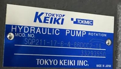Used TOKYO KEIKI SQP211-17-6-4-86DCC2-18 Pump Parts Michigan US | Ideal Machinery #1261368