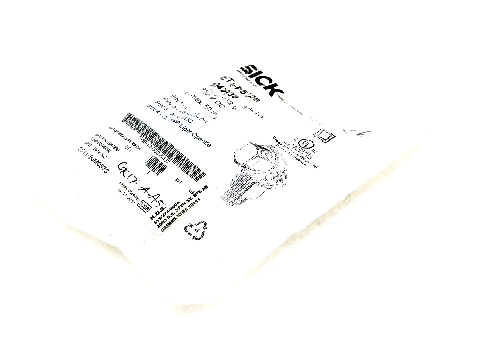 NEW SICK ET3-P5728 PROXIMITY SENSOR ET3P5728