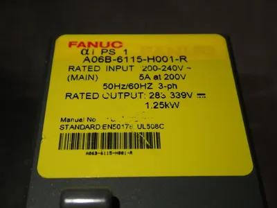 Used FANUC A06B6115H001R Power Supplies | HGR 24 #738797
