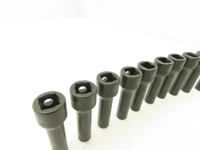 Williams 12M-607 IMP 3/8" Drive 7MM 6 Point Impact Socket Deep 2-1/8"L Lot of 12