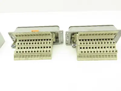 Phoenix Contact 24-Pin 16A Male Female Connector HC-KA Terminals Lot of 4