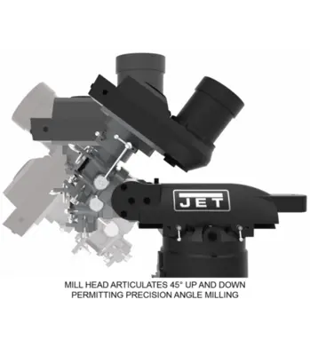 New | in-Stock JET ETM-949- Horizontal & Vertical Ram Type Mills Illinois US | Olympus Machinery Group #1351007