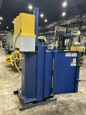 55 GALLON DRUM VESTIL HYDRAULIC CRUSHER & COMPACTOR, MODEL #WBB3147055: YOBRO #24913