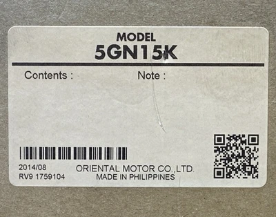 NEW Oriental Motor 5GN15K
