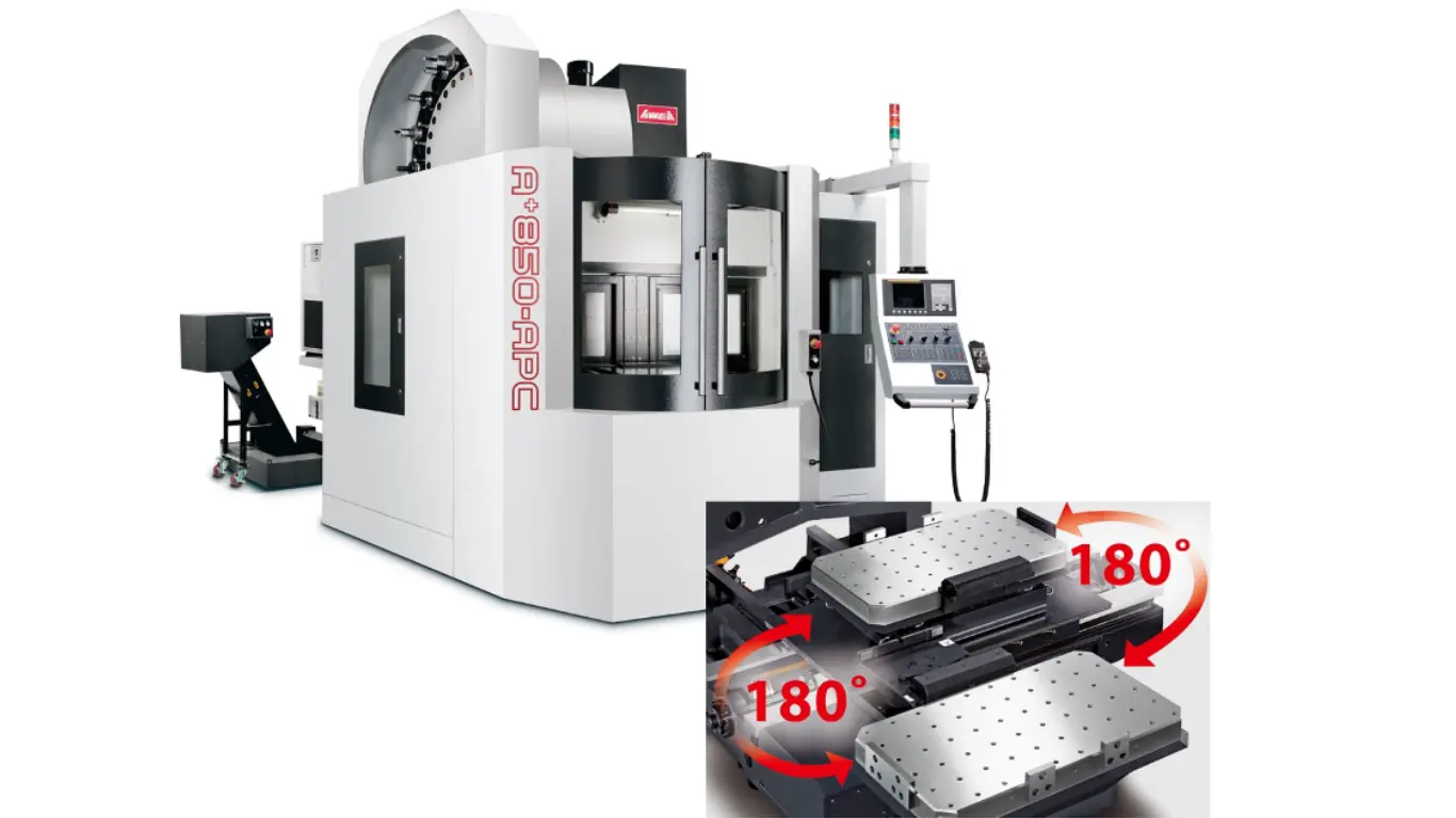 New AWEA AF860-APC C-Frame Vertical Milling Center | Megatel CNC