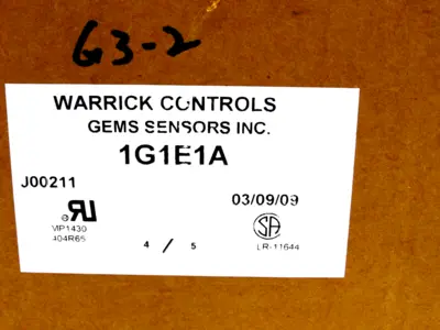 NEW WARRICK CONTROLS 1G1E1A LEVEL CONTROL SWITCH 115V