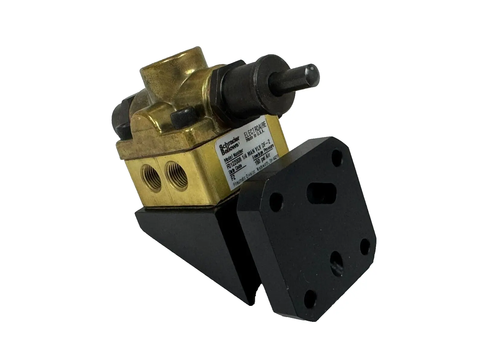 NEW SCHRADER BELLOWS F0122006 1/4 MAN VLV DF-2 ELECTROAIRE VALVE