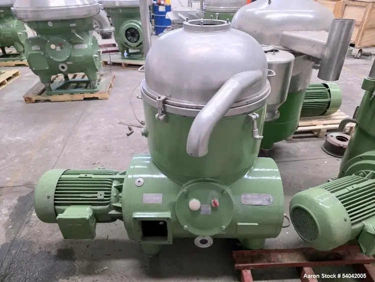 Used WESTFALIA RTA140 Disc Batch Centrifuges Illinois US | Aaron Equipment #330201