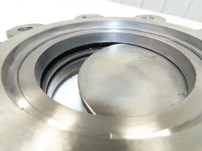 DeZurik KBD 4" Stainless Lug Knife Gate Valve Rising Stem 304SS *Bad Seal*