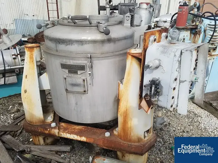 Used Ellerwerk 24" X 16" Ellerwerk (Sanborn) Basket Centrifuge, S/S Centrifuges Ohio US | Federal Equipment Company #125146