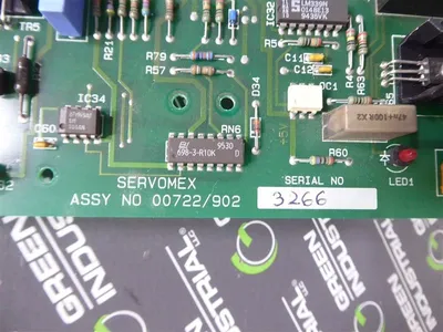 Servomex Assembly 00722/902 Control Board 722/202CA/3 Used