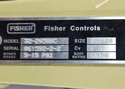 Fisher FIELDVUE DVC6010 Valve Positioner with 32-24588C. Loc 6E