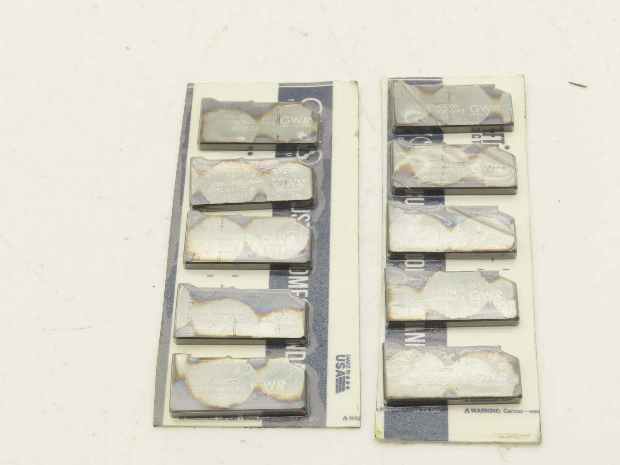 GWS Tool Group 1166C50A00000 Carbide Insert 1166C50G00000-P2  Lot of 10