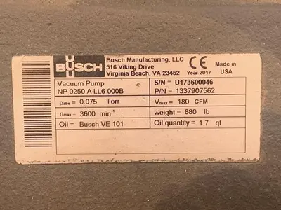 NEW BUSCH NP0250ALL6000B