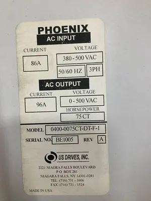 USED US DRIVES 0400-0075CT-DT-F-1