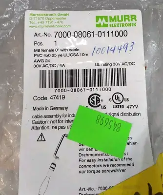 Used MURR _UNKNOWN_ Electrical Fittings South Carolina US | Palmetto Automation #1505231