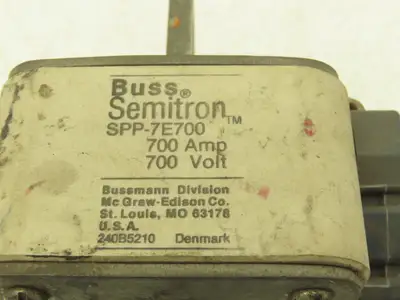 Bussmann Cooper SPP-7E700 Buss Semitron Fuse 700 Amp 700 Volt Lot of 2