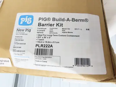 New Pig Build-A-Berm Barrier Kit 5.5"x 50'x 2" Long Term Custom Containment