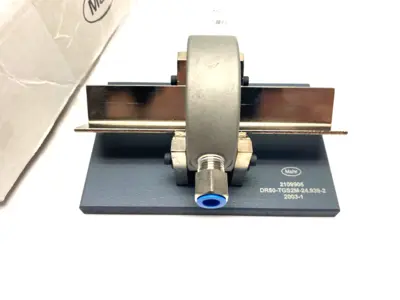 New | in-Stock MAHR DIMENSIONAIR 2-JET AIR RING GAUGE W/ GUIDE CHUTES & BASE PLATE Air Gages Michigan US | Maverick Industrial Sales #1122816
