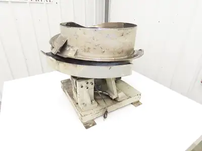 18" Vibratory Bowl Parts Feeder 115V Magnetic Coil Stainless 15/16" Wide Product