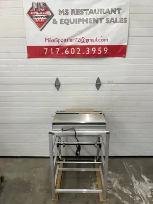 Hobart W32C-5 Floor Model Wrap Station w/ Built In Hotplate - (3) Film Roll Capacity, 120v, Refurbished