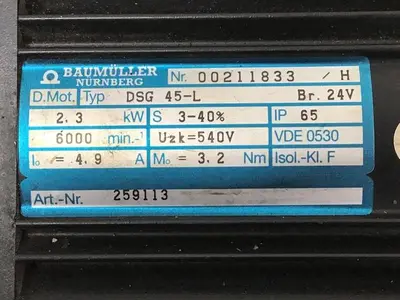 USED BAUMULLER DSG 45-L
