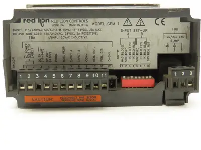 Red Lion GEM10060 GEM1 Astro Line Digital Counter 6-Digit LED Panel Meter