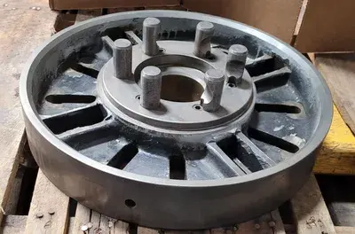 D1-6 LATHE PLATE – 14-1/2" WITH D1-6 MOUNT, 6 PINS