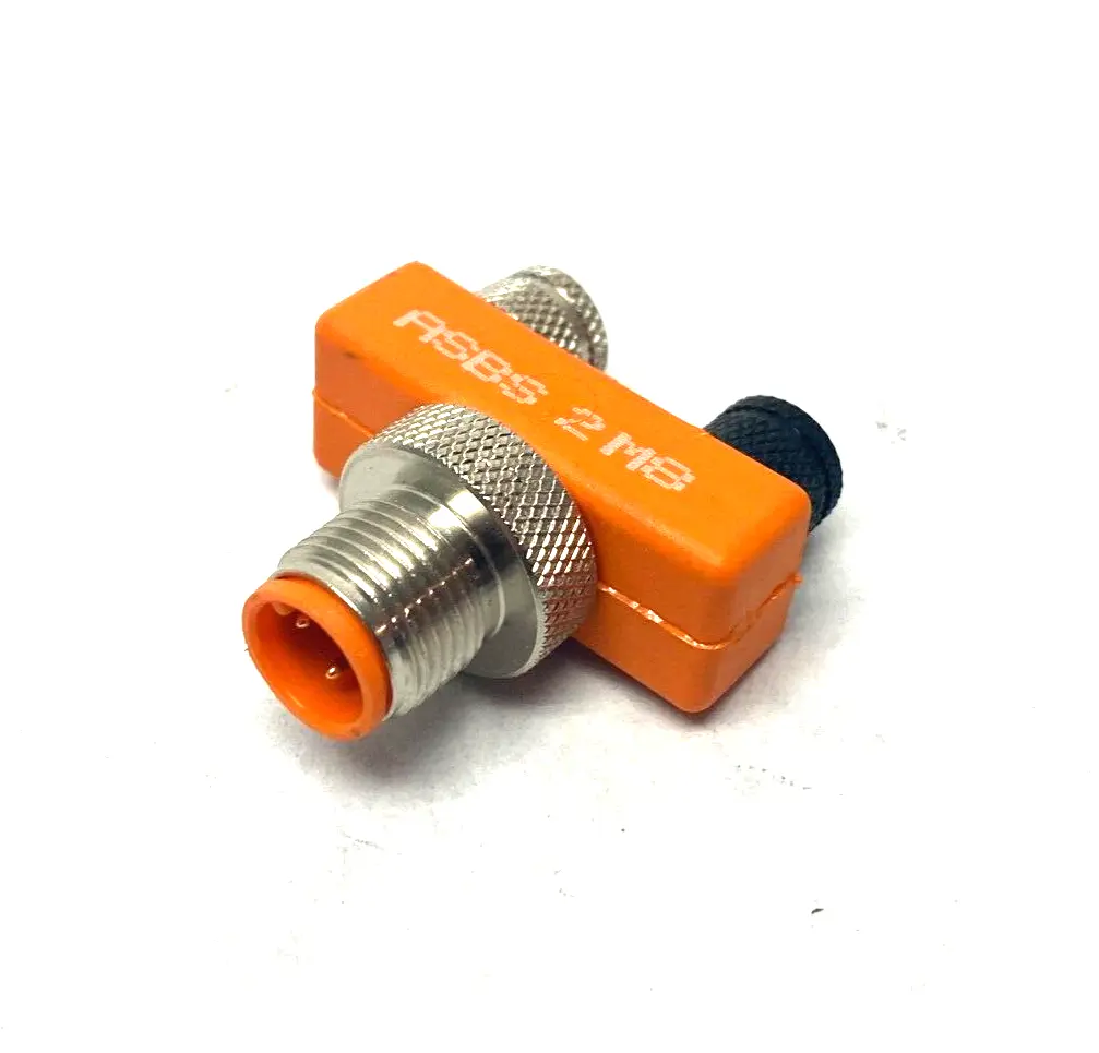 USED LUMBERG AUTOMATION M8 M12 TO X2 M8 CABLE SPLITTER TEE