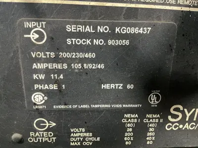 Used MILLER SYNCROWAVE 250 Tig Welders Ohio US | HGR 24 #1404598