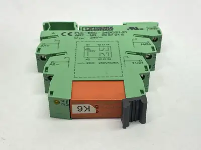 Used Phoenix Contact Relay Base 2967015 w/ Schrack RT424024 Relay Relays & Switches Michigan US | Maverick Industrial Sales #1397746