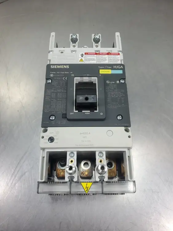 Used Siemens HJX3B400 MOLDED CASE CIRCUIT BREAKER, 3-POLE, 400A, 220-690V Circuit Breakers South Carolina US | Palmetto Automation #1161728