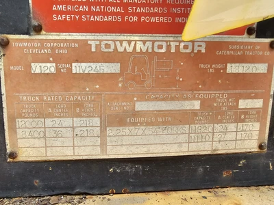 Used _UNKNOWN_ _UNKNOWN_ Internal Combustion Forklifts: Pneumatic Tire West Virginia US | Cooper Industries #1409569