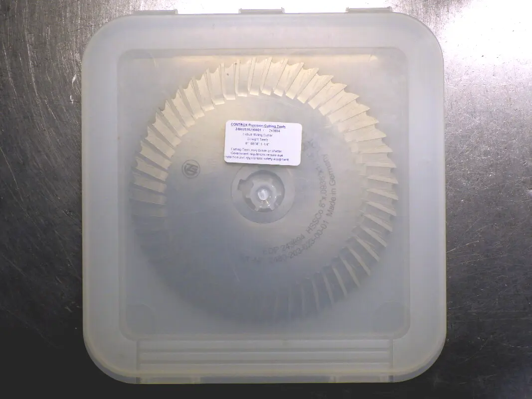 Controx 8" x 3/32" HSSCo Slot Saw 1.25" Arbor 52 Teeth 243694 (LOC3258B)