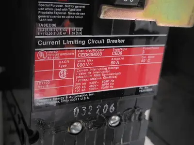 Used SIEMENS CED63B060 Circuit Breakers British Columbia CA | Lenmark #249009