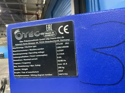 Used 2019 OTEC (GL) CF150 Finishing Machines Ohio US | HGR 24 #1312156
