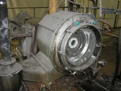 Krauss-Maffei SZ 50 BL 2-stage pusher centrifuge, 316SS.