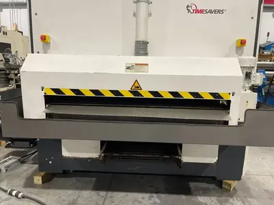 52" TIMESAVER 4121-25-04 DUAL HEAD METAL WET BELT SANDER