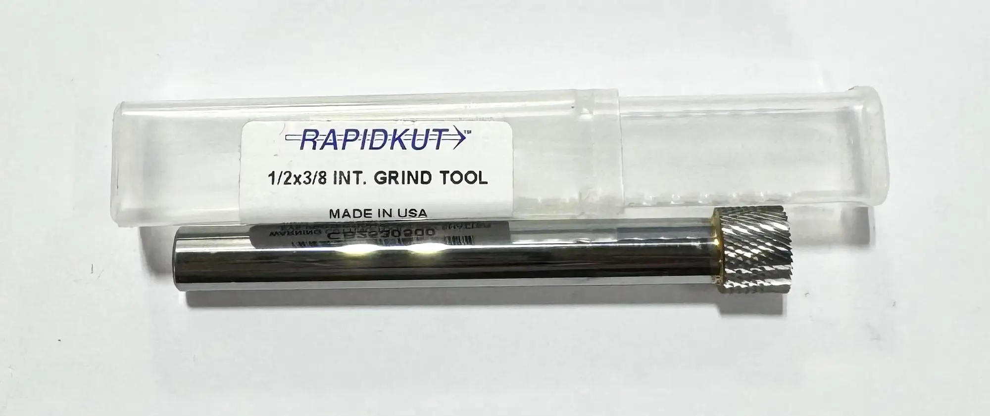 RapidKut 1/2" x 3/8" Carbide Internal Grinding Tool Diamond Cut Pattern USA