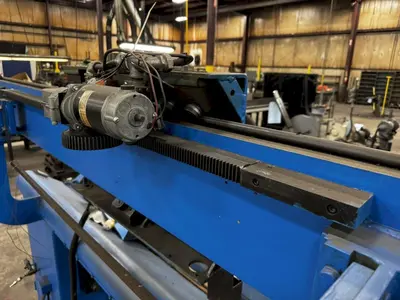 54" JETLINE MODEL #SWC-3A SEAM WELDER WITH SYNCROWAVE 250DX WELDER: YOBRO #23913