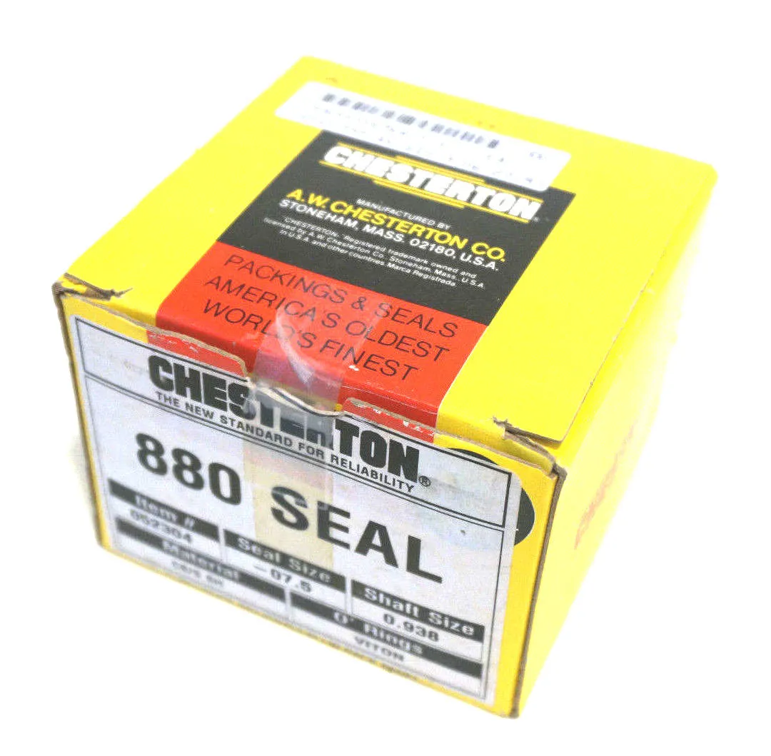 NEW CHESTERTON 880 SEAL 052304 SEAL SIZE 07.5 SHAFT SIZE .938