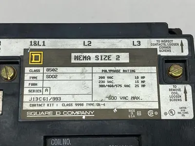 New | in-Stock SQUARE D 8502-SD02 Miscellaneous Equipment (Electrical & Power) | Surplus Asset Holdings #1192619