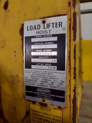 3 TON X 17’ F&G / LOAD LIFTER UNDER-SLUNG POWERED CRANE: STOCK #22971