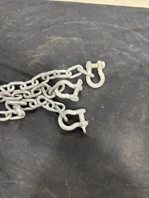 Heavy-Duty Metal Chain with Shackles