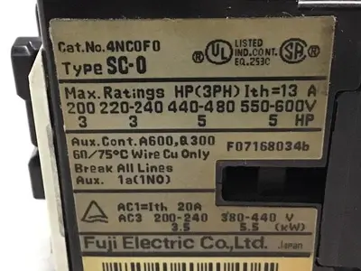 USED FUJI ELECTRIC SC-0 4NC0F0