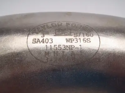 New | in-Stock TAYLOR FORGE 3" WP316S 11553NP-1 S/160 MHLA-1 45° LONG RADIUS Valves/Fittings | Maverick Industrial Sales #1110269