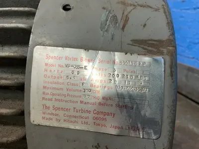 Used SPENCER TURBINE COMPANY VB055E Miscellaneous MRO Ohio US | HGR 24 #1548037