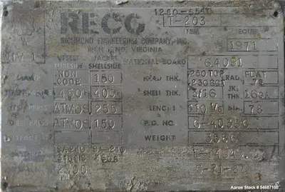 Used RICHMOND ENGR _UNKNOWN_ Jacketed Tanks Illinois US | Aaron Equipment #1515595