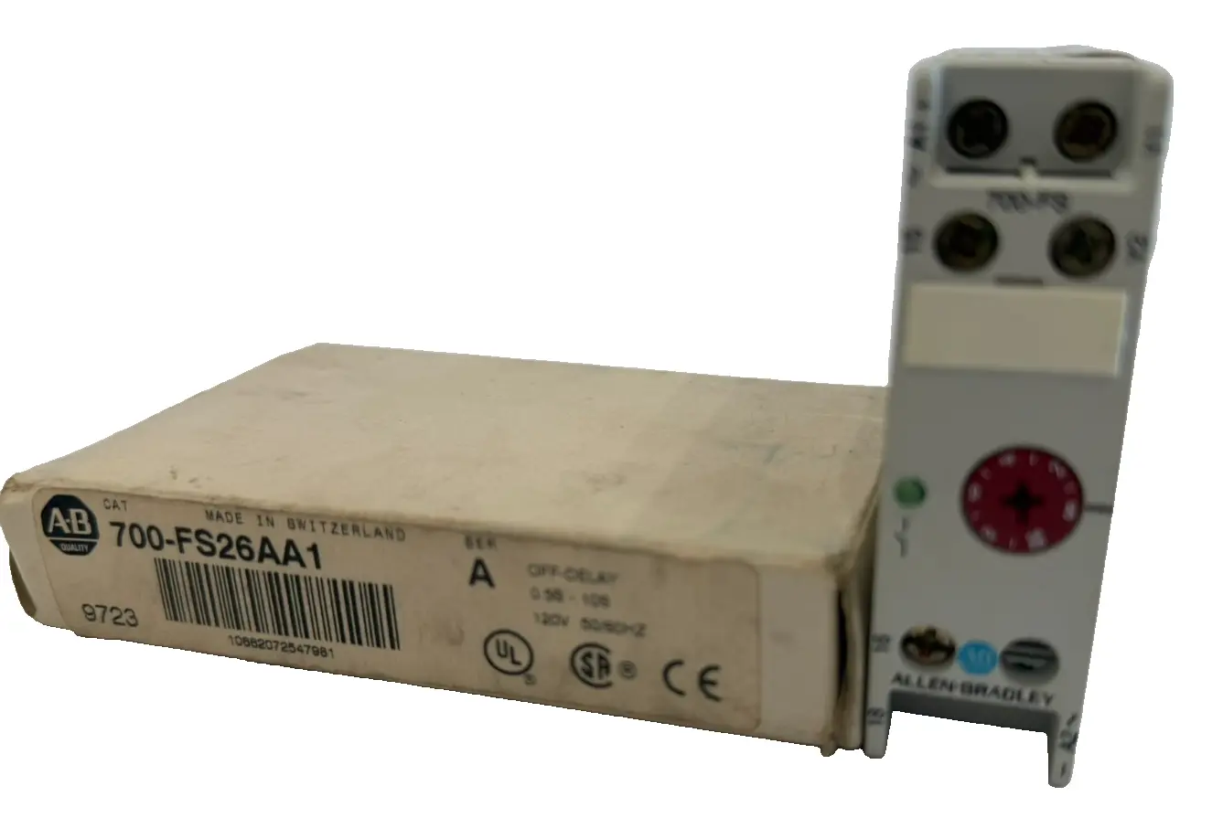 ALLEN-BRADLEY 700-FS26AA1 TIMING RELAY 120V,50/60HZ 700FS26AA1 NEW, SURPLUS